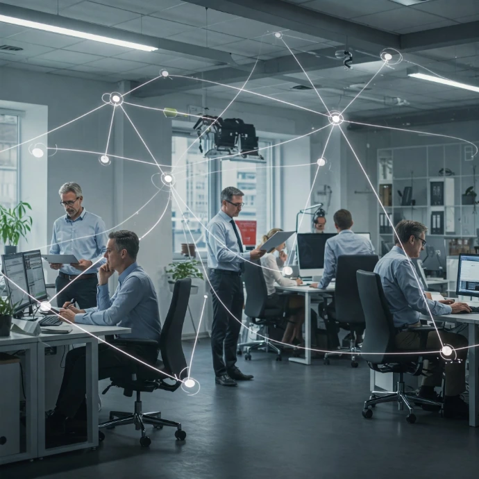 Executive marketing strategy discussion with leadership team